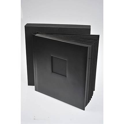 Unique Leather Album 5x5 15 pages 30 sides  (BLACK)