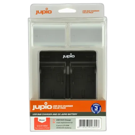 Jupio Value Pack: 2x Battery LP-E6N *ULTRA* 2040mAh + USB Dual Charger
