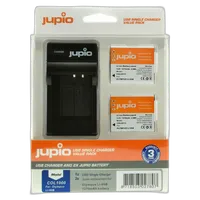 Jupio Value Pack: 2x Battery Li-90B/Li-92B 1270mAh + USB Single Charger 0