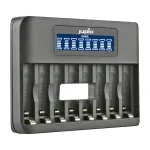 Jupio USB 8-slots Octo Battery Charger LCD 0