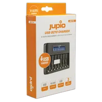 Jupio USB 8-slots Octo Battery Charger LCD 1