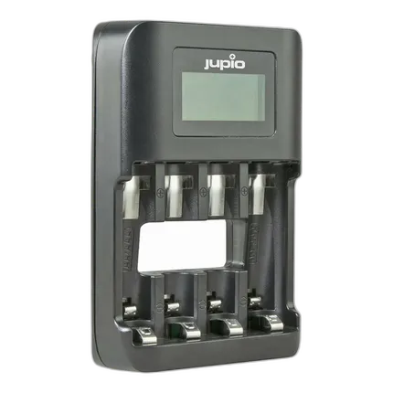Jupio USB 4-slots Ultra Fast Battery Charger LCD