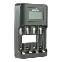 Jupio USB 4-slots Ultra Fast Battery Charger LCD 0