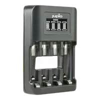 Jupio USB 4-slots Ultra Fast Battery Charger LCD 2