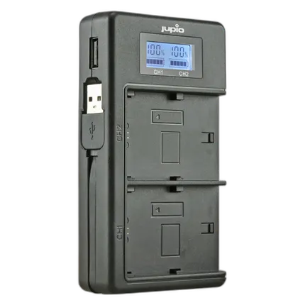 Jupio USB Dedicated Duo Charger LCD for Nikon EN-EL14