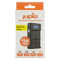 Jupio USB Dedicated Duo Charger LCD for Nikon EN-EL14 1