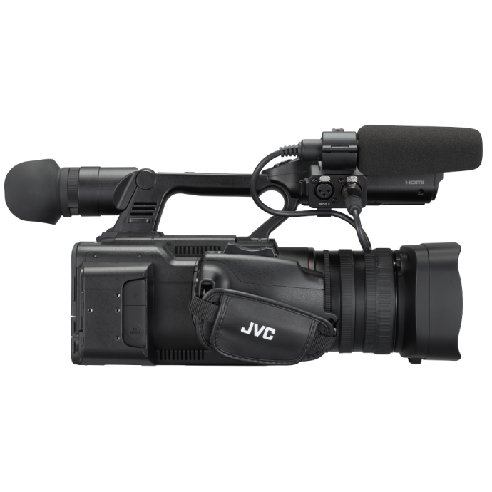 JVC GY-HC500MC rear angled view