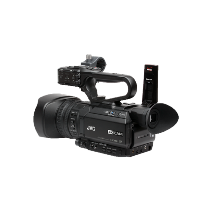 JVC GY-HM250U angled view
