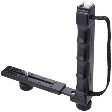Kaiser Folding Metal L Flash Bracket with Hand Strap