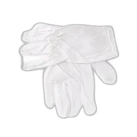 Kalt Lintless Cotton Gloves - White 1