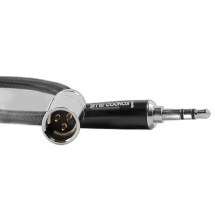 Kondor Blue 14 Inch Mini XLR Male to 3.5mm Mono Mini Plug Audio Cable
