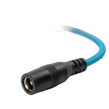 Kondor Blue 2.5mm DC Barrel Female To 2-Pin Male Power Cable for BMPCC 4K 6K