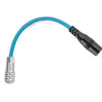Kondor Blue 2.5mm DC Barrel Female To 2-Pin Male Power Cable for BMPCC 4K 6K 2