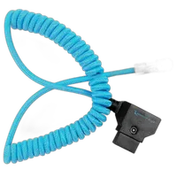Kondor Blue Coiled D-Tap to BMPCC 6K/4K Power Cable for Blackmagic - Blue 2