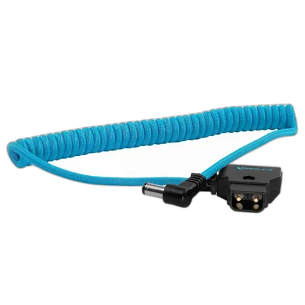 Kondor Blue D-Tap to DC Right Angle Coiled Cable (5.5 x 2.5mm)