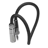Kondor Blue Mini XLR to 3.5MM Locking Screw Mini Plug for Lavalier Mics and 1