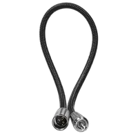 Kondor Blue Mini XLR to 3.5MM Locking Screw Mini Plug for Lavalier Mics and 2