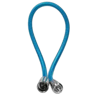 Kondor Blue Mini XLR to 3.5MM Locking Screw Mini Plug for Lavalier Mics and 2