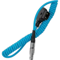 Kondor Blue D-Tap to LEMO 2-Pin 0B Male Power Cable Coiled 1