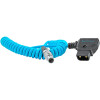 Kondor Blue D-Tap to LEMO 2-Pin 0B Male Power Cable Coiled
