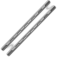 Kondor Blue PPSH 15MM rods (12 Inch space gray - 2 pack) 0