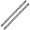 Kondor Blue PPSH 15MM rods (12 Inch space gray - 2 pack)