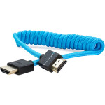 Kondor Blue Coiled HDMI Cable (12 to 24 Inch)