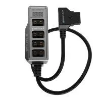 Kondor Blue Male D-Tap to 4-Port Female D-Tap Splitter (16 Inch) 0