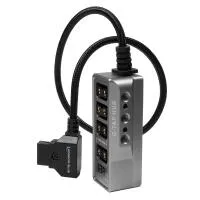 Kondor Blue Male D-Tap to 4-Port Female D-Tap Splitter (16 Inch) 1