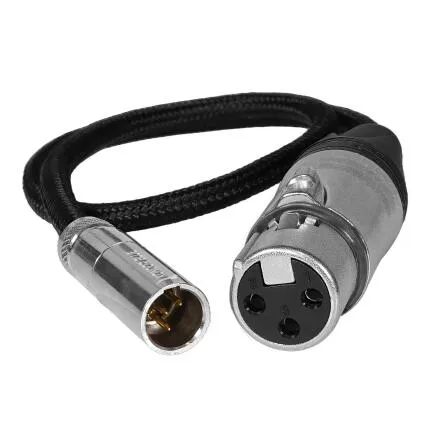 Kondor Blue TA4M 4-Pin Mini XLR to 3-Pin XLR Female Audio Cable (16 Inch)