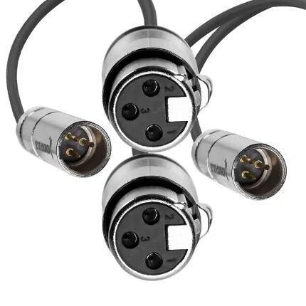 Kondor Blue Mini-XLR Male to XLR Female Audio Cable for Canon C70 and BMPCC 6K
