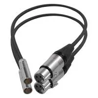 Kondor Blue Mini-XLR Male to XLR Female Audio Cable for Canon C70  and  BMPCC 6K 1