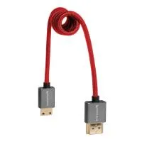 Kondor Blue Coiled Mini-HDMI to HDMI Cable 12 to 24 Inch Red 3