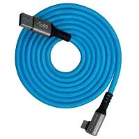 Kondor Blue USB-A to USB-C 3.0 Right Angle Cable 10 feet Blue 1