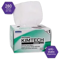 Kimberly Clark Kimwipes - 4.5x8.5 (280 Sheets per Box) 0