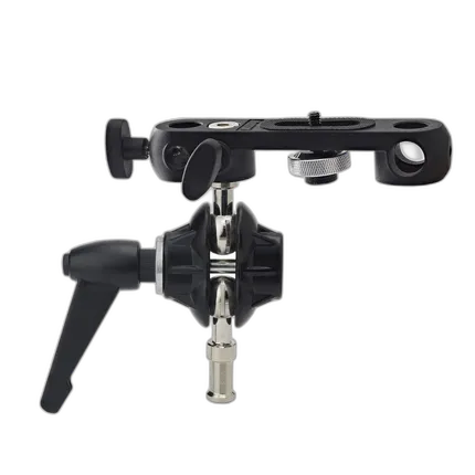 Kupo Double Ball Joint Adapter with Dual 5/8 Inch Studs with Camera Bracket