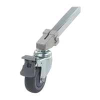 Kupo 75mm Caster with Brake 22mm Square Adapter Set of Three 1