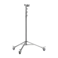 Kupo 100mm Caster with Brake 30mm Square Adapter Set of Three 0