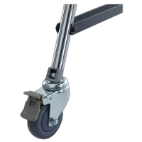 Kupo 100mm Caster with Brake M10 Thread Adapter Set of Three 1