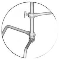 Kupo Master 20in C-Stand with Sliding Leg - Black 1