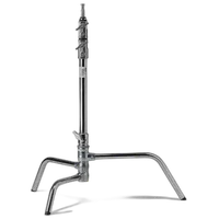 Kupo 20 Inch C-Stand with Turtle Base - Silver 0