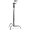 Kupo 40in Sliding Base C Stand Kit w/Hex Stud Grip Arm - Silver