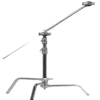 Kupo Master 20 In C Stand W/Sliding Base Kit - Silver 0