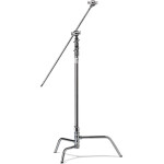 Kupo 40 in Turtle Base C-Stand Kit Silver w/Grip Head  and  40 in Hex Stud Arm