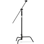 Kupo 40 in Turtle Base C-Stand Kit Black w/Grip Head  and  40in Hex Stud Arm