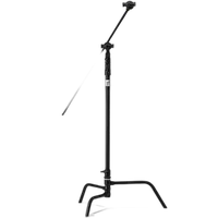 Kupo 40 in Turtle Base C-Stand Kit Black w/Grip Head  and  40in Hex Stud Arm 0