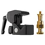 Kupo Convi Clamp with Adjustable Handle and Hex Stud - Black