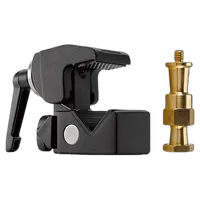 Kupo Convi Clamp with Adjustable Handle and Hex Stud - Black 0