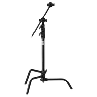 Kupo Master C-Stand with 20-Inch Riser and Sliding Leg Kit - Black (6.5-Foot 0