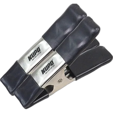 Kupo 6 inch Steel Spring A Clamp - Black (Set of 2)
